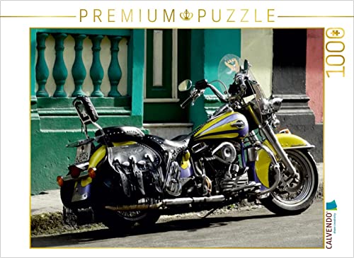 CALVENDO Puzzle Harley Davidson in Havanna 1000 Teile Lege-Größe 64 x 48 cm Foto-Puzzle Bild von Henning von Löwis of Menar