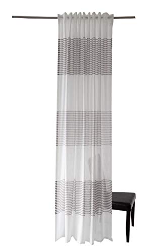 Homing halbtransparenter Vorhang grau (1Stück) 245 x 140 cm (HxB)