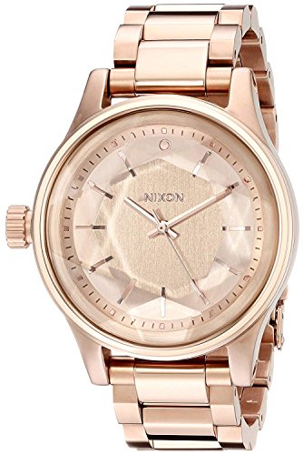 Nixon Damen Analog Quarz Uhr mit Edelstahl beschichtet Armband A409897-00