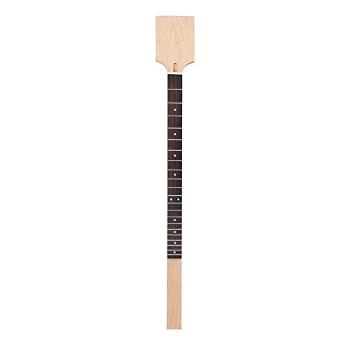 Fafeims Gitarrenhals, 79,5 cm 21 Bünde Gitarrenahornhals Palisander Griffbrett Unvollendete Zigarrenschachtel Gitarren Bass Part