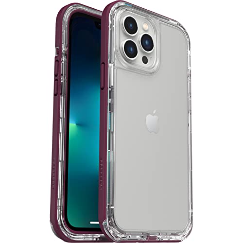 LifeProof für Apple iPhone 13 Pro Max / iPhone 12 Pro Max, sturzgeschützte, schmutzabweisende und schneesichere Schutzhülle, Next Serie, Transparent/Lila