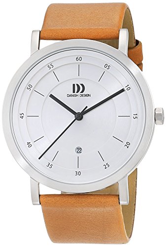 Danish Design Herren Analog Quarz Uhr mit Leder Armband 3314529
