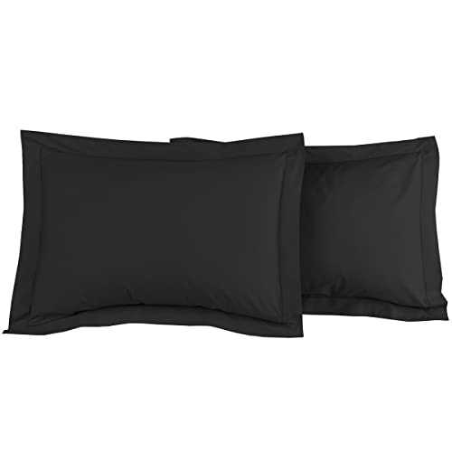 Home Cassiopee to80pe-ant 2-er Pack Kissenhüllen 80 Fäden Perkal anthrazit 50 x 70 cm