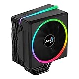 Aerocool Cylon 4 ARGB CPU Cooler, 1 x 120mm PWM Fan, ASUS Aura Sync, Mystic Light Sync, Gigabyte RGB Fusion, Compatible for AMD and Intel Platforms, The Perfect Air Cooling Solution , Black