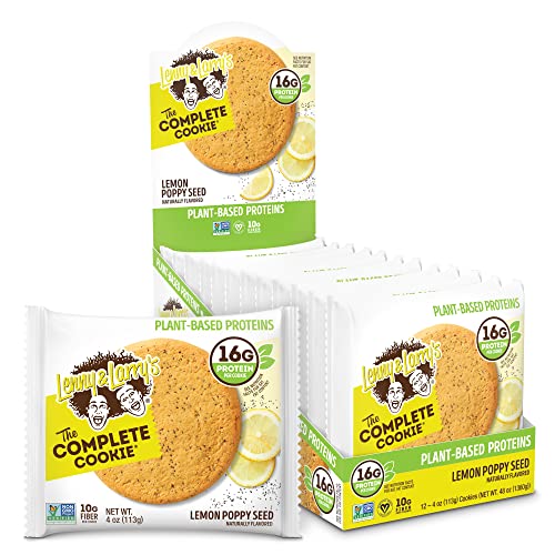 Lenny & Larry's Complete Cookie Proteinkeks Proteinriegel Eiweiß - Lemon Poppy Seed - Zitrone Mohn 12x113 g