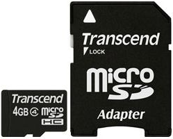 Transcend TS4GUSDHC4 Speicherkarte microSDHC