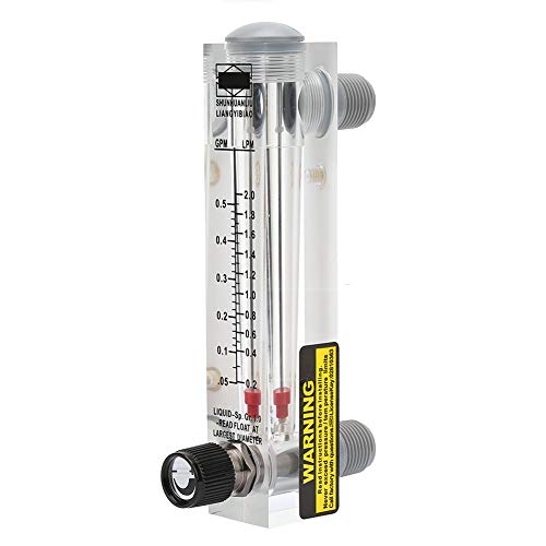 LZM 15T Flüssigkeitsdurchflussmesser Knopf Typ Durchflussmesser Messung für die Messung von Wasser Flüssigkeit ZG1 / 4"0.1-0.5GPM