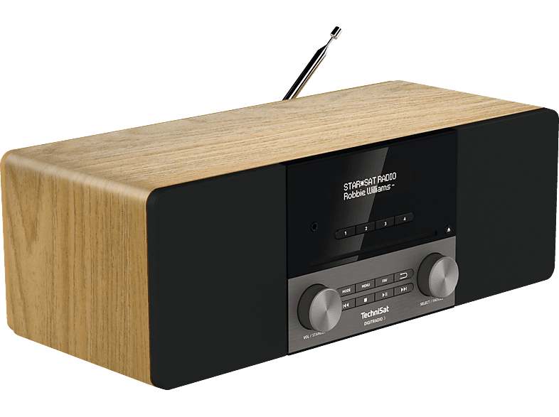 TECHNISAT DIGITRADIO 3 Radio, DAB+, FM, Bluetooth, Schwarz/Eiche