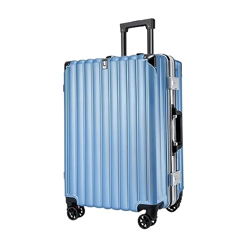BKEKM Reisekoffer 22-Zoll-Koffer, aufgegebenes Gepäck, Hartschalen-Koffer, Hartschalen-Trolley, 360° drehbare Räder, großes Fassungsvermögen Reisen