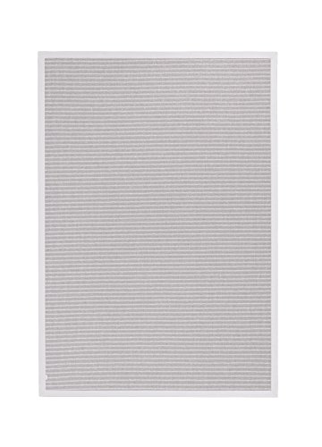 BODENMEISTER Sisal-Optik In- und Outdoor-Teppich Flachgewebe modern hochwertige Bordüre, verschiedene Farben und Größen, Variante: hell-grau, 120x170