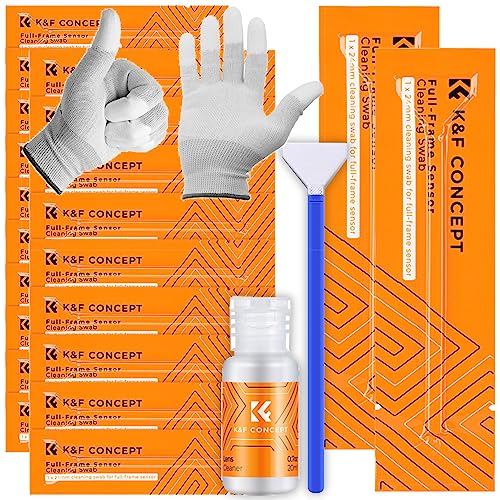 Minadax KF Sensor Reinigungs-Set Vollformat 20x 24mm Swabs + Handschuhe + 20ml Reiniger