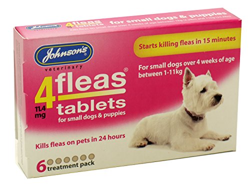 Johnsons Flöhe Tabletten für kleine Hunde und Welpen, 6 Tabletten à 30 g, 6 Stück