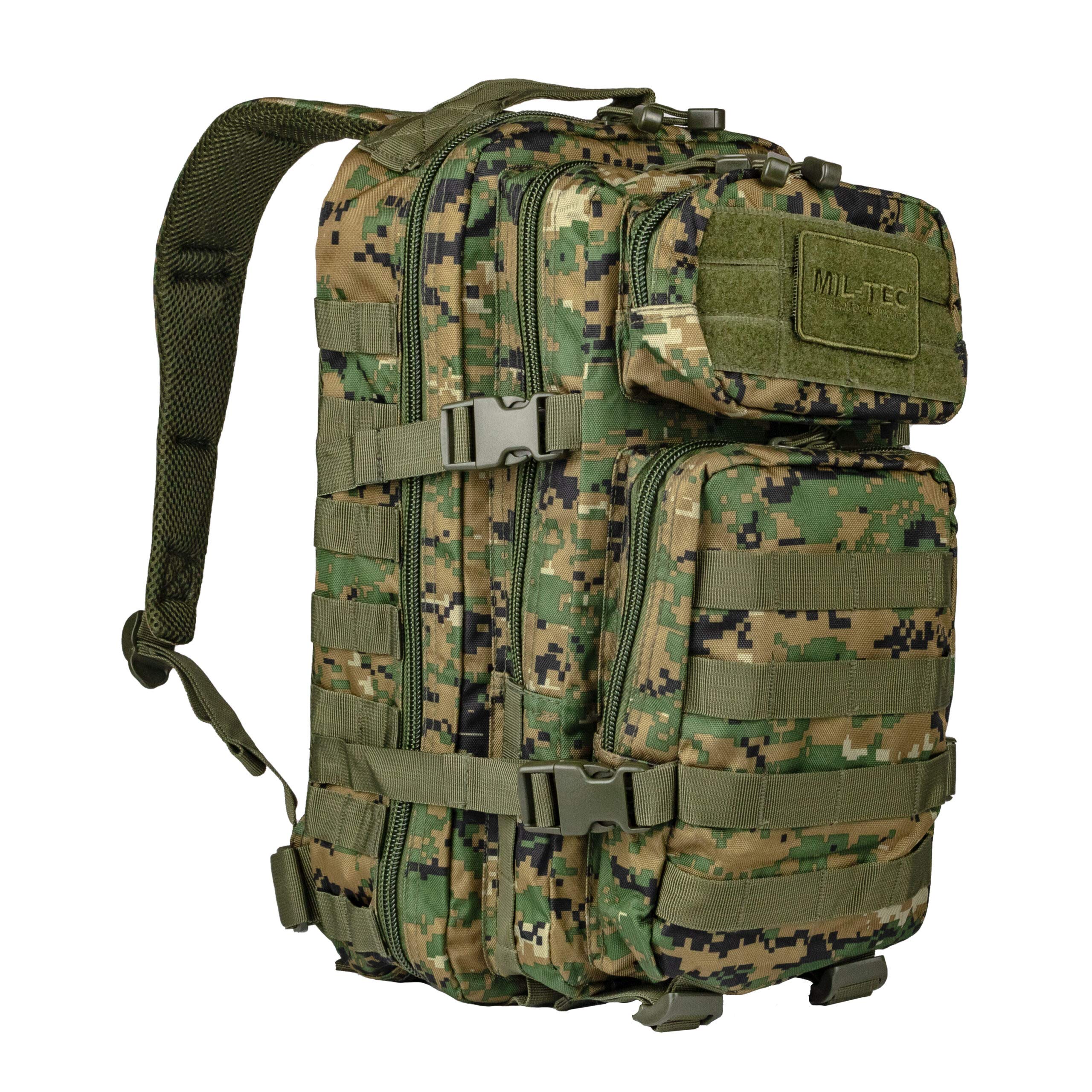 Mil-Tec US Assault Pack Backpack,L,Digital Woodland