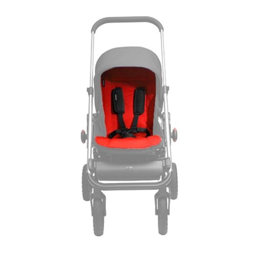 EasyWalker ej10018 Sitzeinlage für Kinderwagen - universell verstellbar, red
