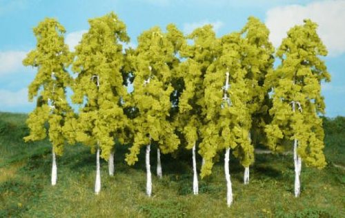 Heki 1412 Birkenbäume, 14 Stück, Höhe 14 cm, Mehrfarbig