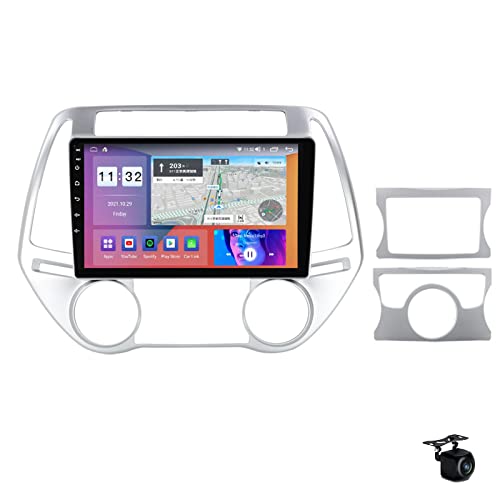 RICUSHN Android 12 Doppel Din Autoradio Für H-YUNDAI I20 2012-2014 9" GPS Navigation Eingebauter DSP FM BT WiFi SWC 4G 5G Carplay Mirrorlink + Rückfahrkamera,M300s