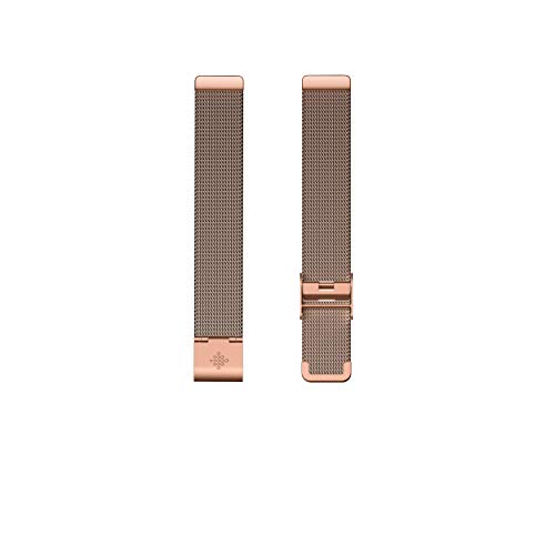 Fitbit Inspire und Inspire HR Metallgeflecht Armband in Edelstahl, Rosegold, One-size