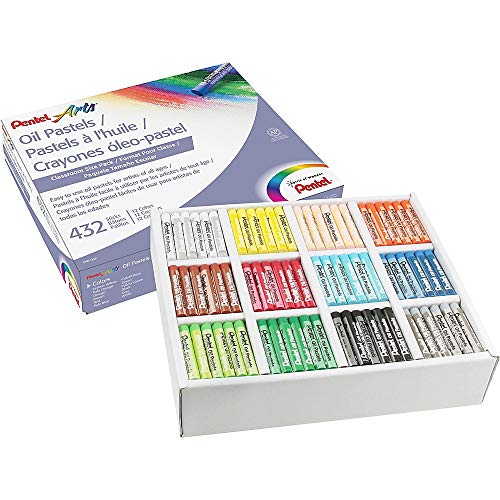 Oil Pastel Set With Carrying Case,12-Color Set, Assorted, 432/Set
