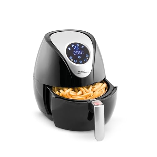 PowerXL Air Fryer 2,3 l - Heißluftfritteuse - 6 in 1 Küchengerät – Frittieren ohne Fett - Programmautomatik & Easy-Touch-Display - Antihaftbeschichtung - spülmaschinengeeignet - bis zu 200 °C