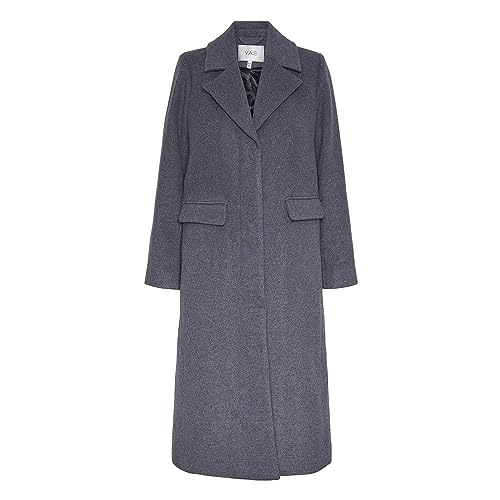 Y.A.S Damen YASLIMA LS Wool Mix Coat S. NOOS Wollmantel, Medium Grey Melange, XL