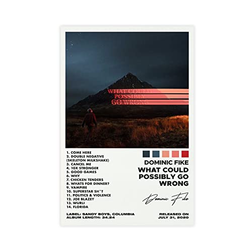 ARZARF Dominic Fike Poster "What Could Possibly Albumcover", Leinwand, Poster, Schlafzimmer, Dekoration, Sport, Landschaft, Büro, Raumdekoration, Geschenk, ohne Rahmen, 30 x 45 cm