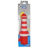 Rogz LH02-C Lighthouse Dog Fetch Toy/schwimmendes Wurfspielzeug, rot/weiß