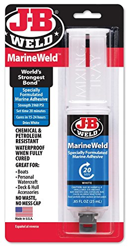 J-B Weld 50172 MarineWeld Spritze, Epoxid, Weiß, 25 ml 2er-Pack