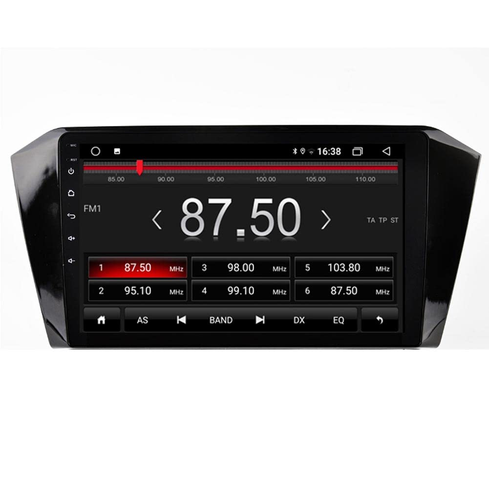 Autosion Android 10 Auto Player GPS Stereo Headunit Navi Radio Multimedia WiFi für Volkswagen Passat B8 2015-2019 10,2 Zoll Lenkradsteuerung Schwarz Eingebautes kabelgebundenes CarPlay