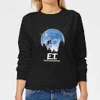 ET Moon Silhouette Damen Pullover - Schwarz - XL - Schwarz