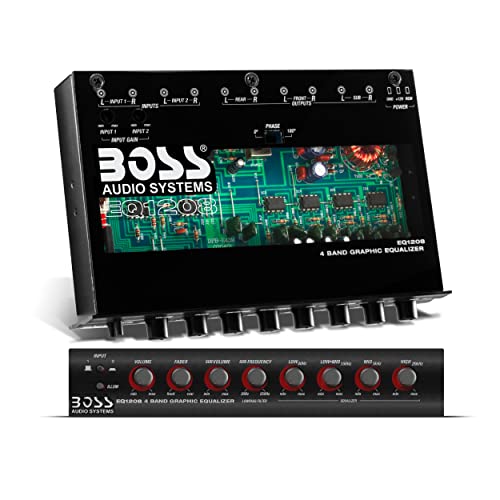 Boss Audio EQ1208 Verstärkter Equalizer mit Subwoofer-Steuerung