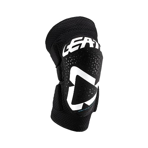 Leatt Die 3DF 5.0 ist eine weiche und belüftete Kniebandage für Kinder Sie ist komplett geeignet für Mountainbikes. Knieschützer, Unisex, Weiß/Schwarz