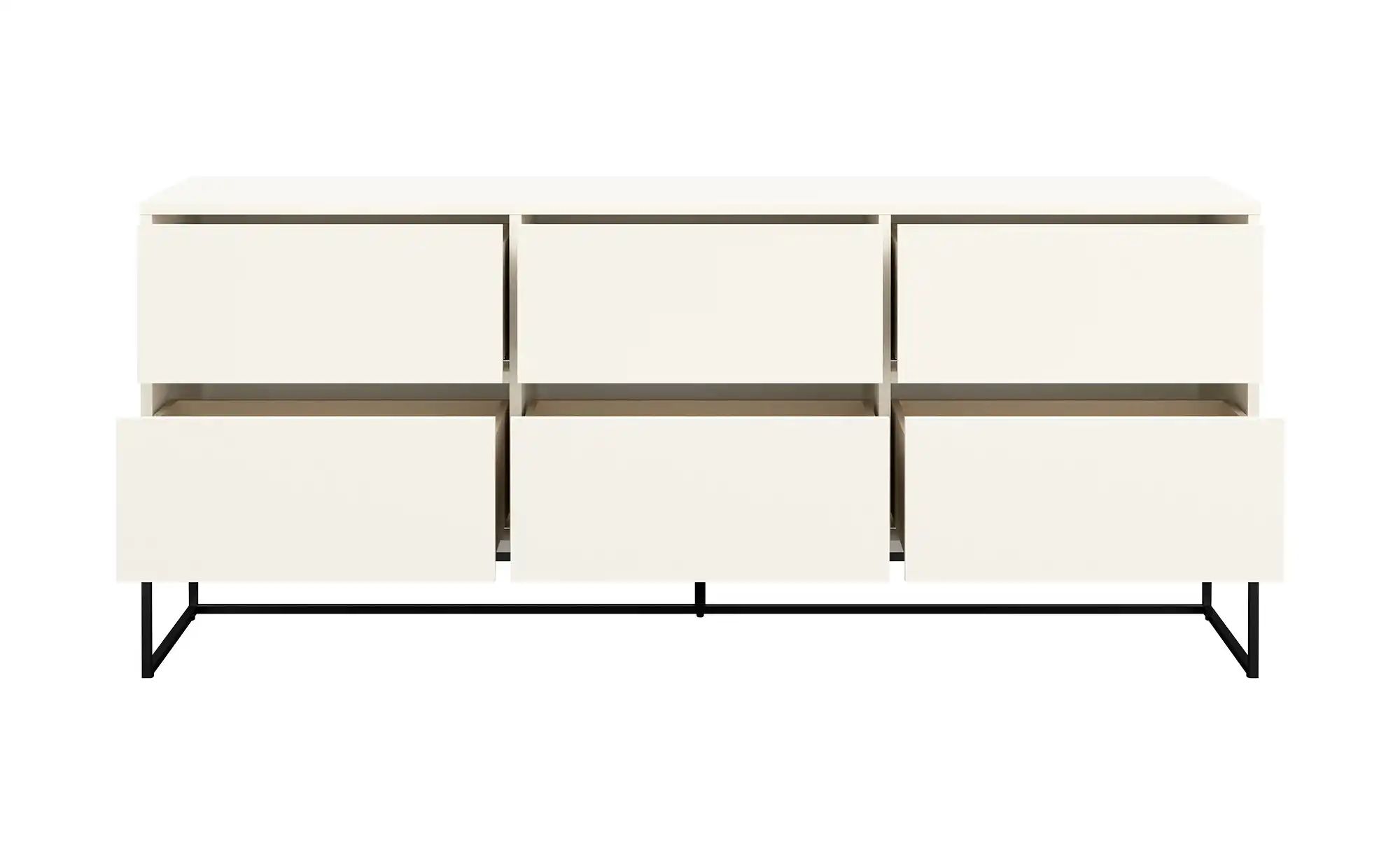 Sideboard ¦ weiß ¦ Maße (cm): B: 176 H: 76 T: 43 Kommoden & Sideboards > Kommoden - Möbel Kraft 2