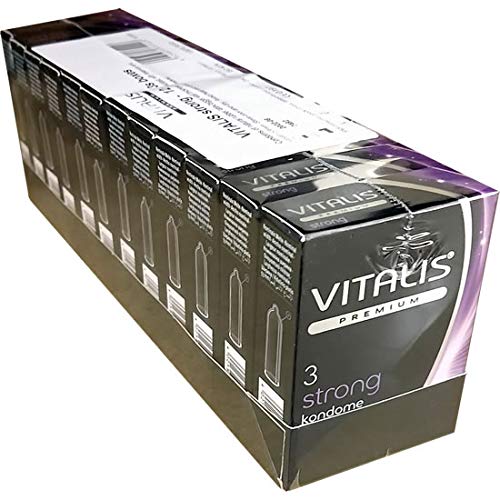 Vitalis SPARPACK! Strong 12x3 starke Kondome, praktische Kleinpackungen, Vorteilspack