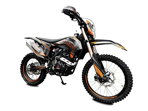 RV-Parts 250ccm Alfarad T7 Dirtbike Vollsross Enduro Pitbike Crossbike Cross 21/18 Orange