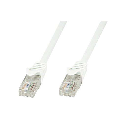 Techly Netzwerk Patch Cable in CCA Cat.6 White UTP 20 m ICOC cca6u-200-wht – Networking Cables (RJ-45, RJ-45, Male/Male, Gold, 10/100/1000Base-T (X), CAT6)