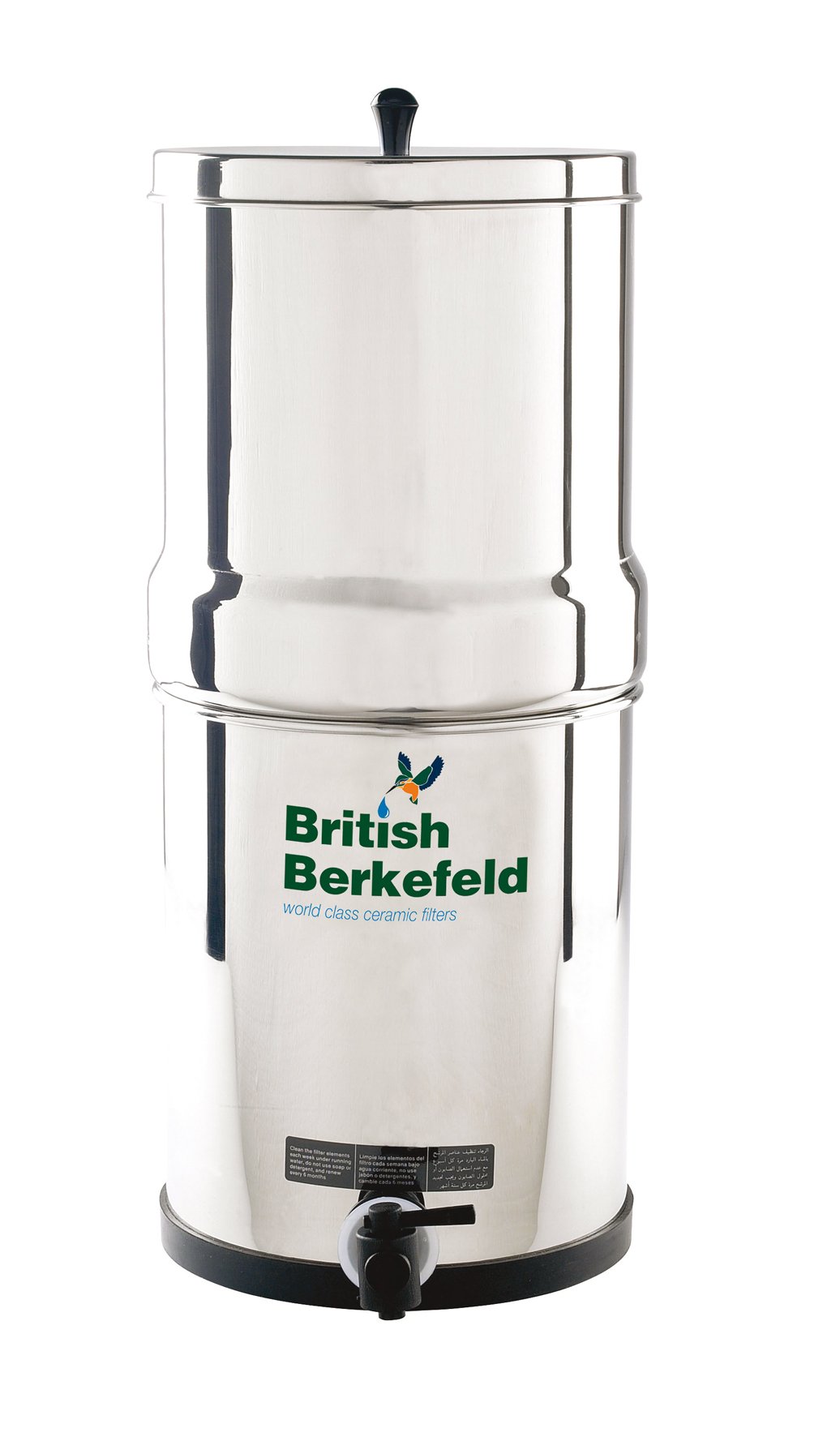 Doulton British Berkefeld Gravitationsfilter 8,5L für Notfälle mit 2 Doulton Ultra Sterasyl Filterpatronen
