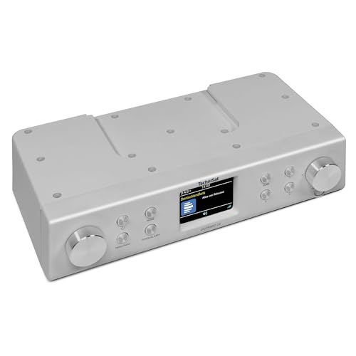 TechniSat DIGITRADIO 22 - DAB+ Unterbau-Küchenradio mit Bewegungssensor (DAB+, UKW, 2" Farbdisplay, Favoritenspeicher, Wecker, Kopfhöreranschluss) Silber