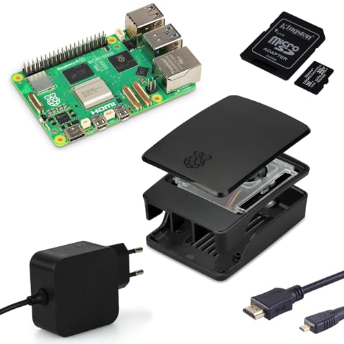 smart-home-komponente - Raspberry Pi 5 / 4GB Desktop-Starter-Kit (32 GB) schwarz