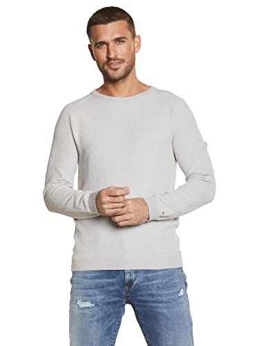 emilio adani Herren Pullover strukturiert, 34620, Grau in Größe 3XL