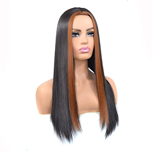 Perücken-Haar for Frauen, gerade Lace-Front-Perücken mit natürlichem Haaransatz, mittellange Echthaar-Schönheit for Partys (Size : Black 10 Inch)