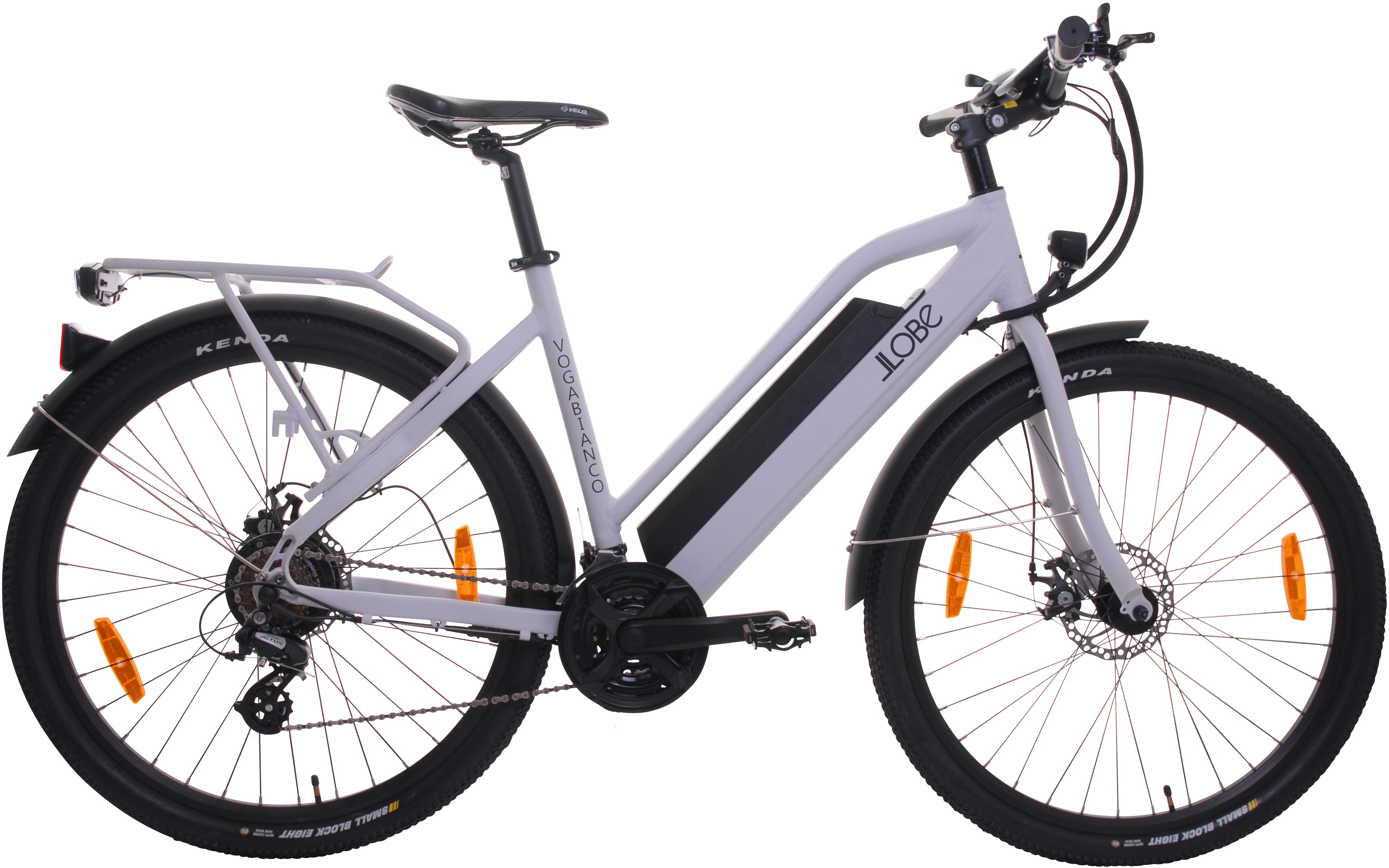 LLobe E-Bike "Voga Bianco", 21 Gang, Shimano, Heckmotor 250 W