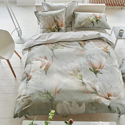 Bettbezug, Bedruckt, aus Baumwoll-Satin, Yulan Magnolia, 140 x 200 cm, Designers Guild