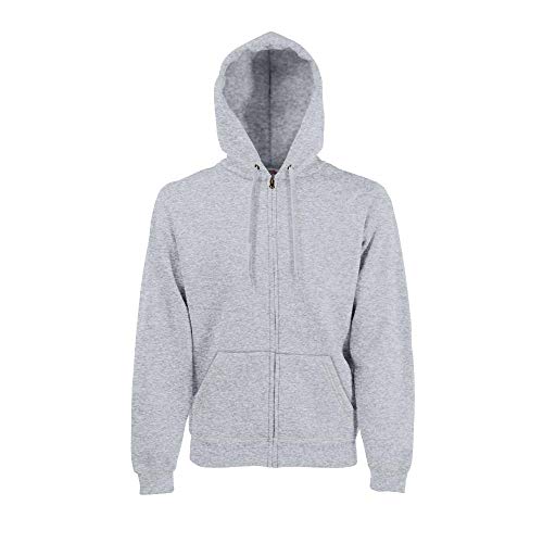 Fruit of the Loom - Hooded Sweat Jacket - Modell 2013 4XL,Heather Grey