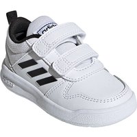 adidas Unisex-Baby Tensaur First Walker Shoe, Footwear White/Core Black/Footwear White, 20 EU