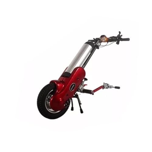 Elektrischer Rollstuhl-Traktionskopf – manuell klappbarer Sportrollstuhl-Traktionskopf, 12-Zoll-Anhängerkopf, elektrischer Antriebskopf,A-Red