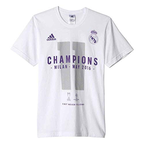 adidas Herren Rm UCL Winner Shirt, Bianco, M