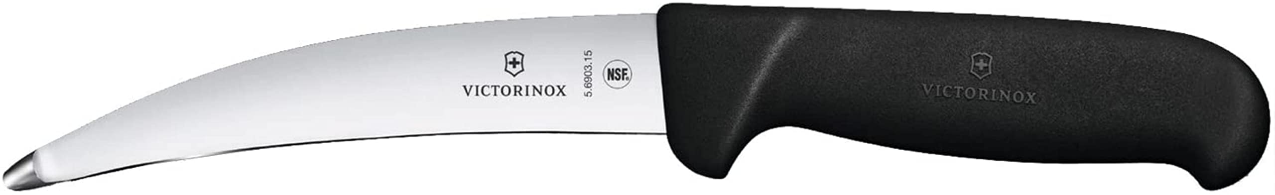 Victorinox, coltello da disosso Fibrox con punta spessa e smussata e lama ricurva, 15 cm