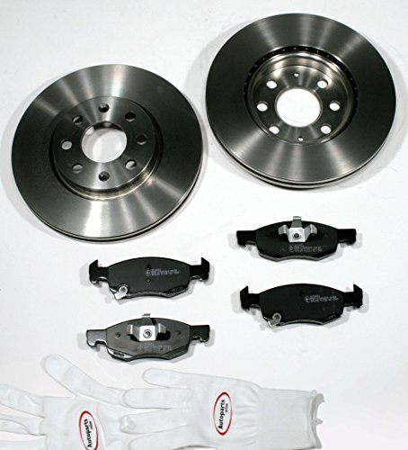 Autoparts-Online Set 60012558 Bremsscheiben 14 Zoll/Bremsen + Bremsbeläge für vorne/die Vorderachse