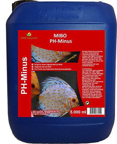 MIBO PH Minus 5000ml Aquarium Wasseraufbereiter PH-Wert Regulator für weiches Wasser