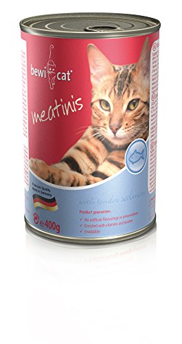 bewi cat Meatinis mit Zartem Lachs 12 x 400g